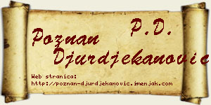 Poznan Đurđekanović vizit kartica